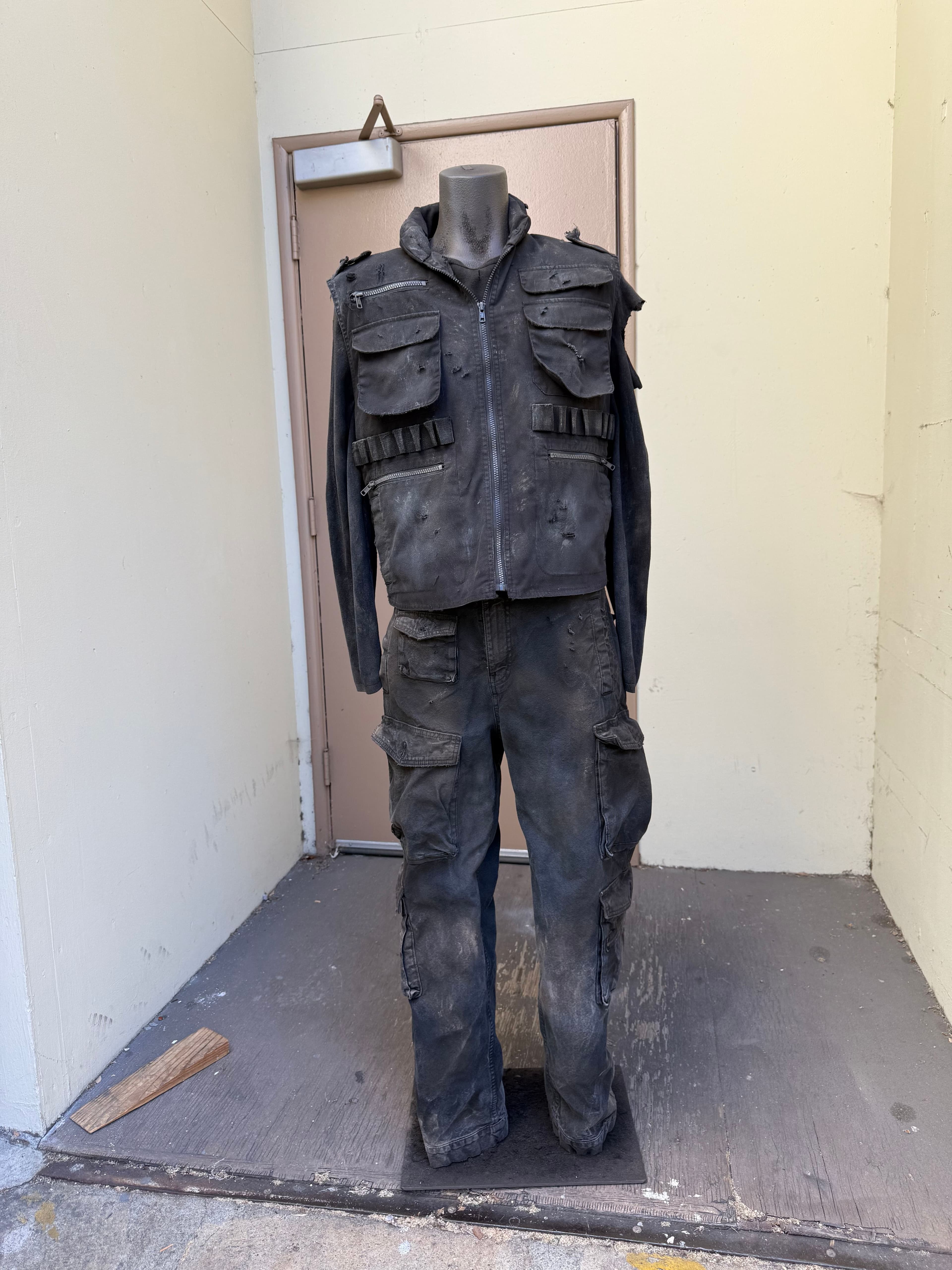 Xavier's season two finale costume on a mannequin.