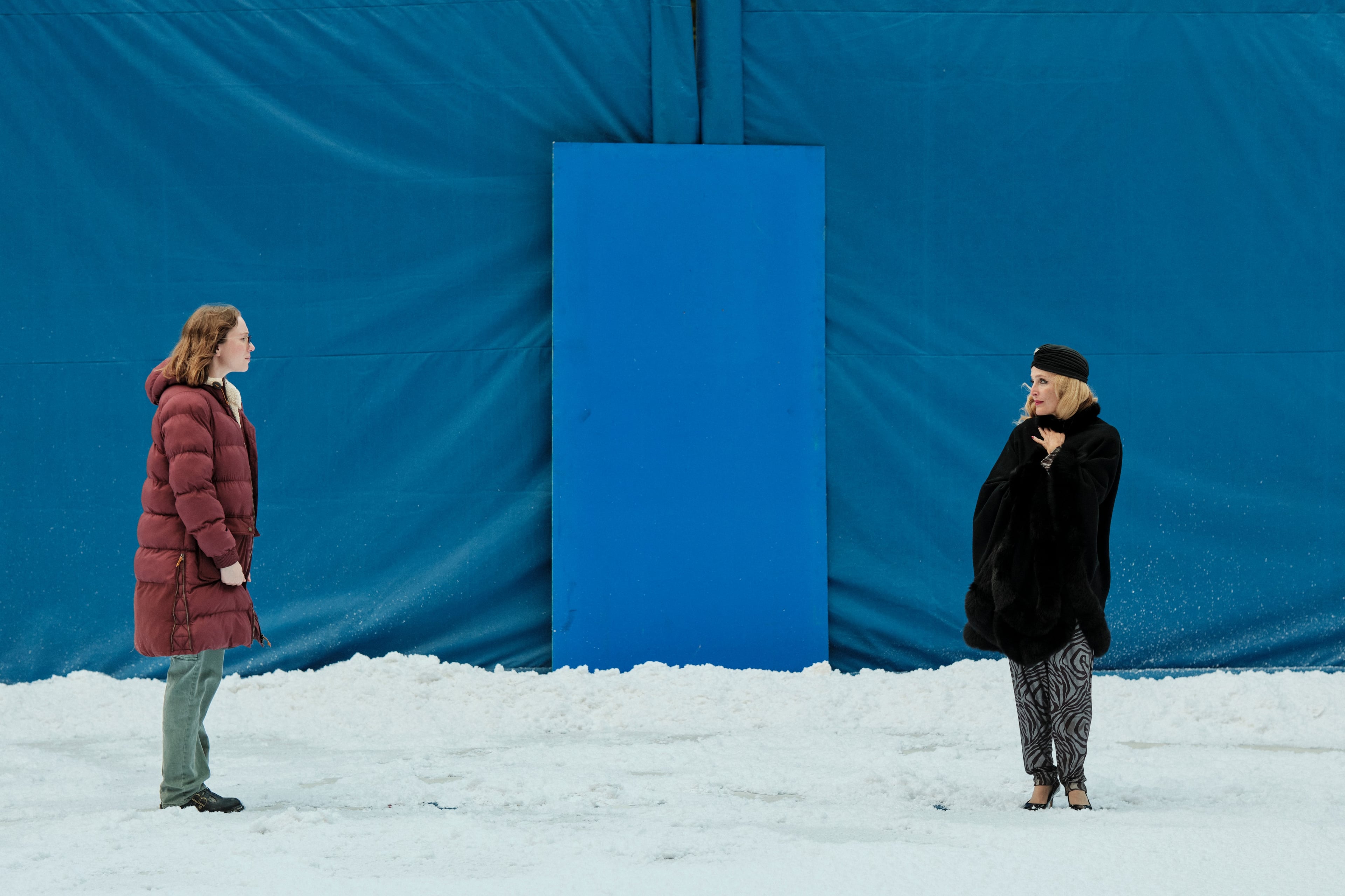 Hannah Einbender and Gillian Anderson in "Teenage Sex and Death At Camp Miasma."