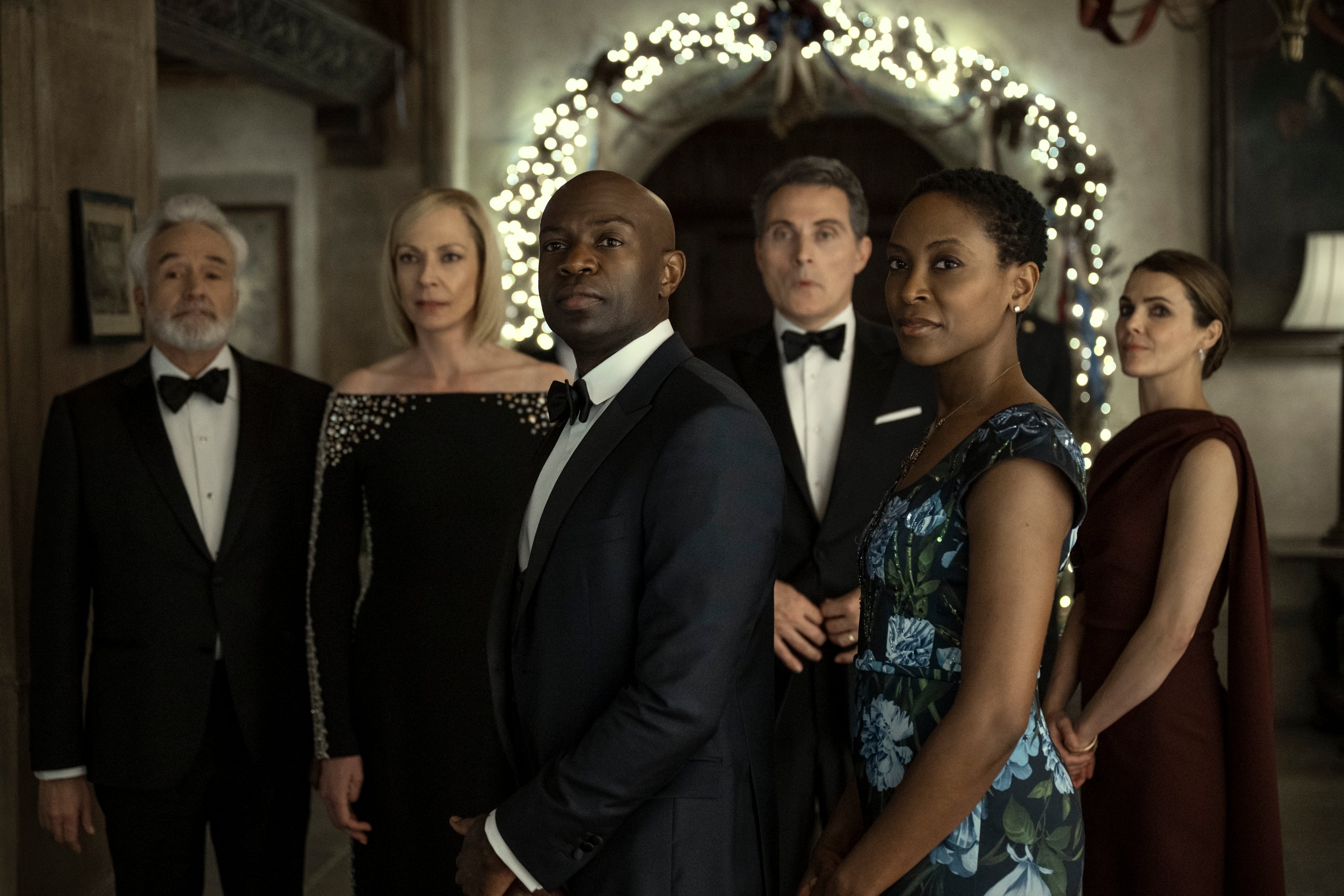 The cast of "The Diplomat" in the season three finale.