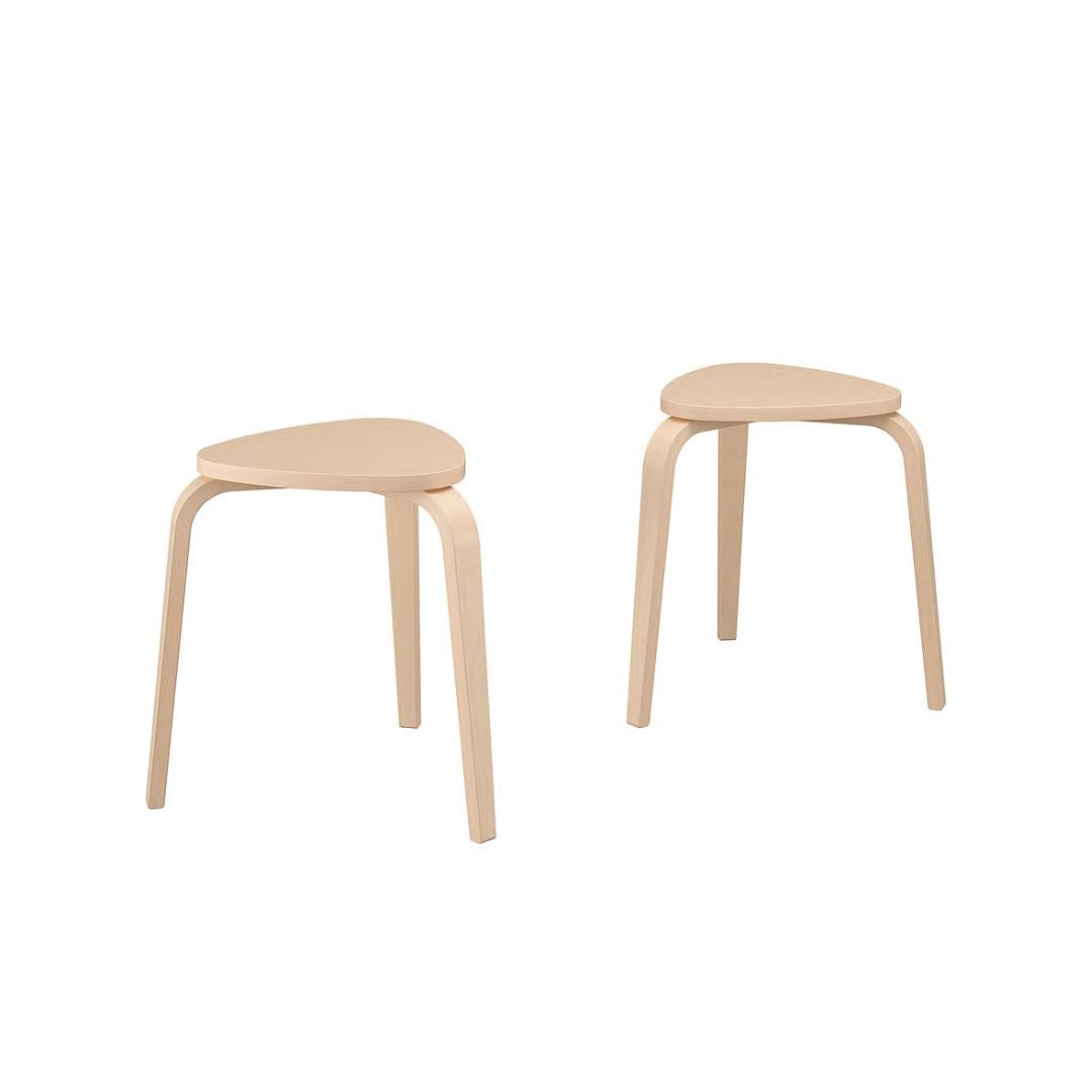 Ikea Kyree Stool Set of Two Birch
