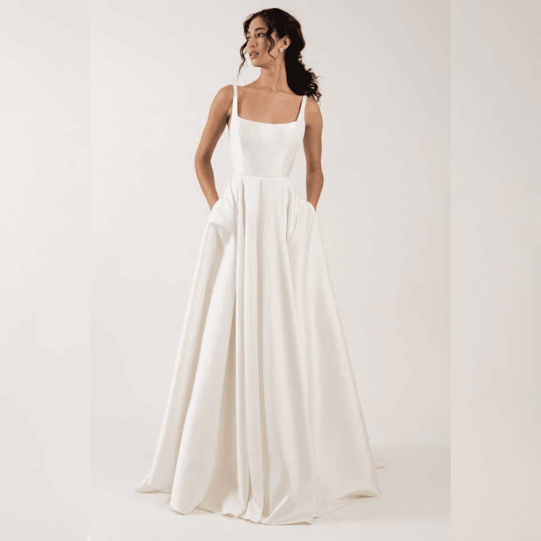 Jenny Yoo Lawrence Scoop Neck Bridal Gown