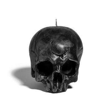 Heretic Parfum black skull candle
