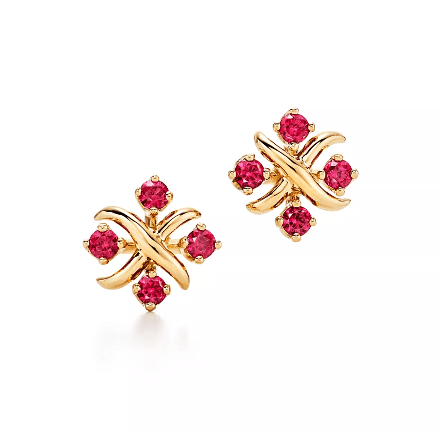 Yellow gold with ruby Sixteen Stone by Tiffany & Co