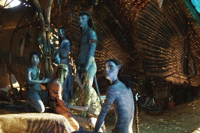 The cast of “Avatar: Fire and Ash.”