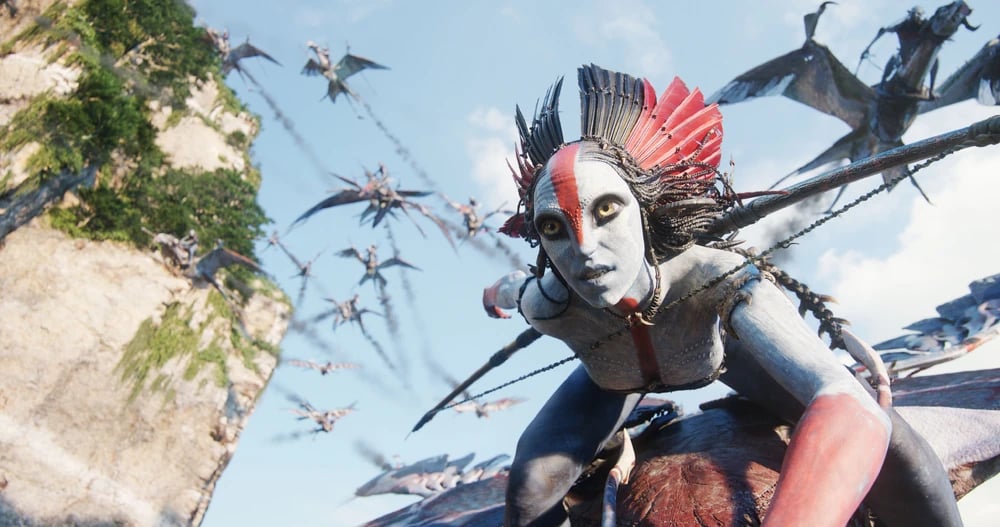 Oona Chaplin in “Avatar: Fire and Ash.”