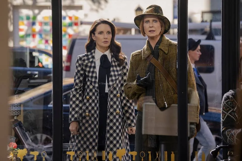 Kristen Davis and Cynthia Nixon in "And Just Like That..."