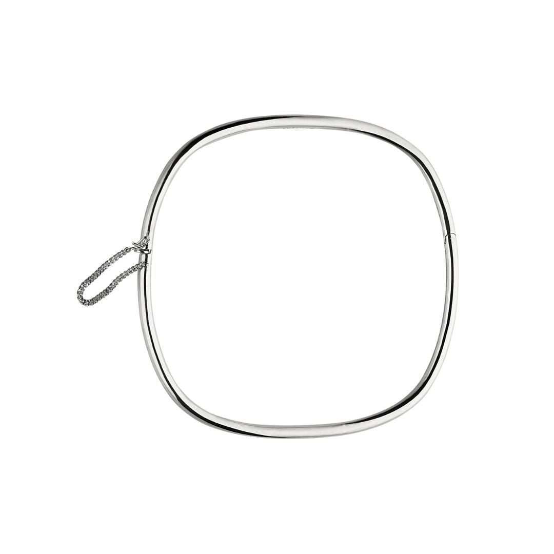 Cascade Oval Hinge Collar In Sterling