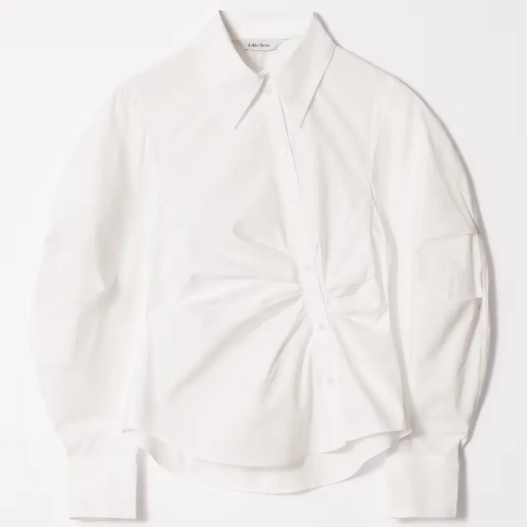 & Other Stories Asymmetrical Cotton Shirt