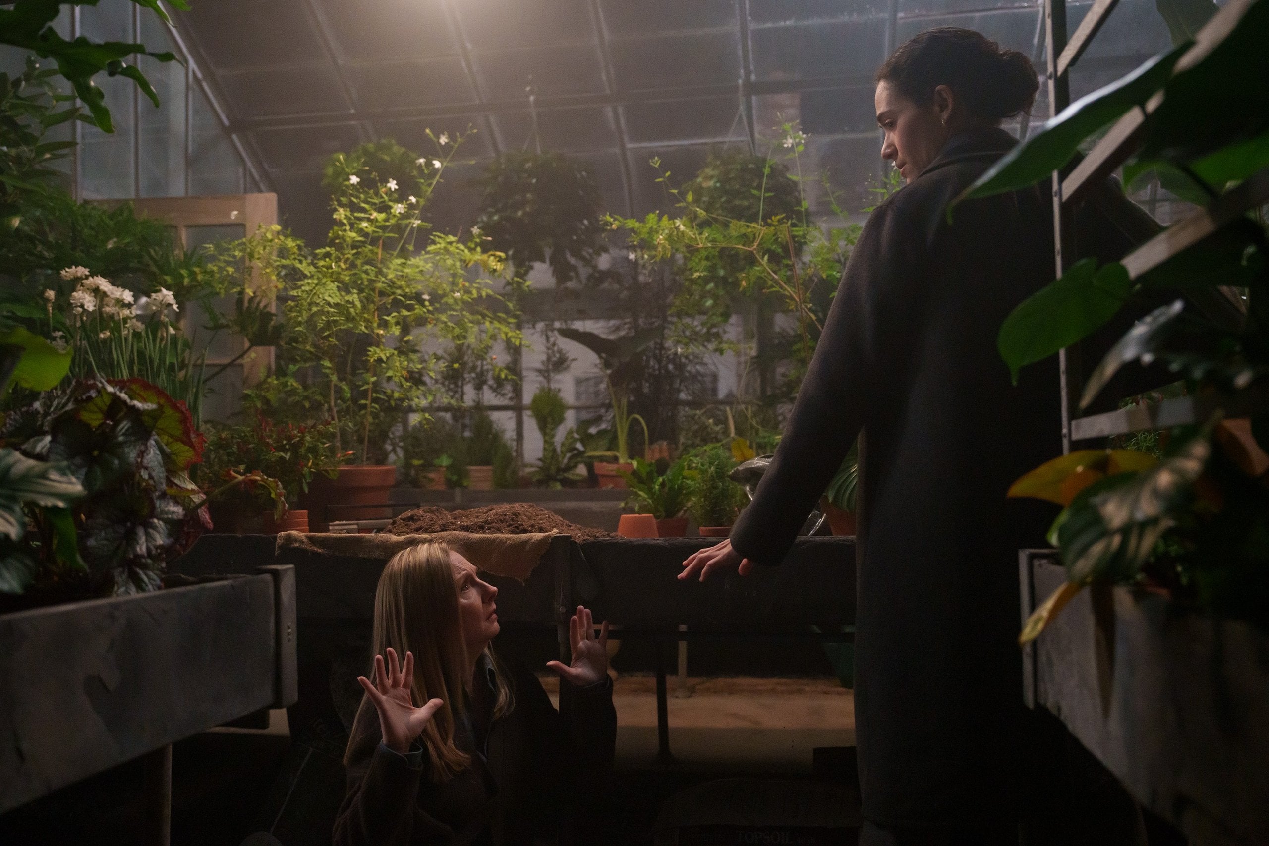 Hope Davis and Emmy Rossum in "Furious".