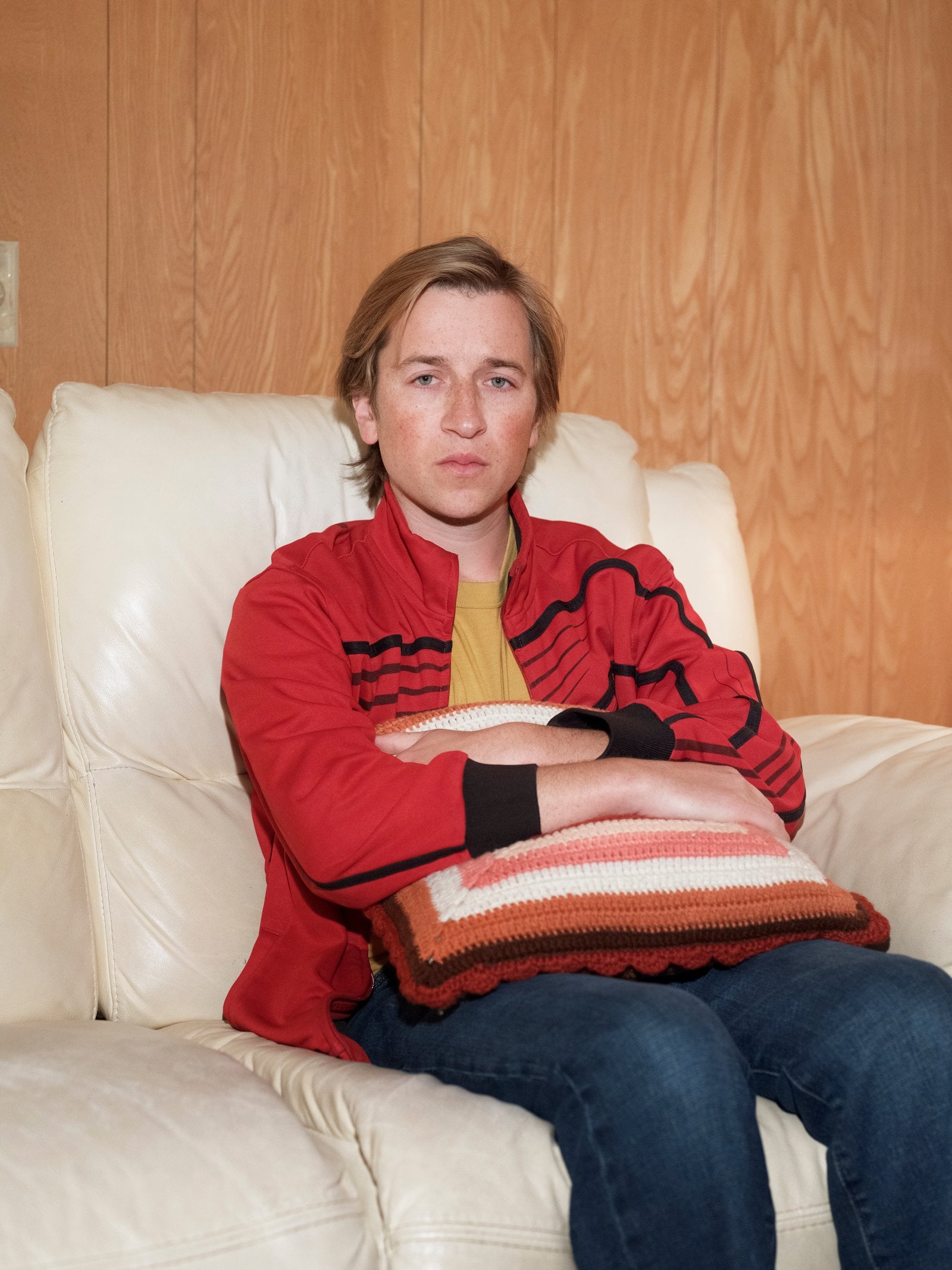 Skyler Gisondo on the set of "Primetime," shot by Alec Soth.