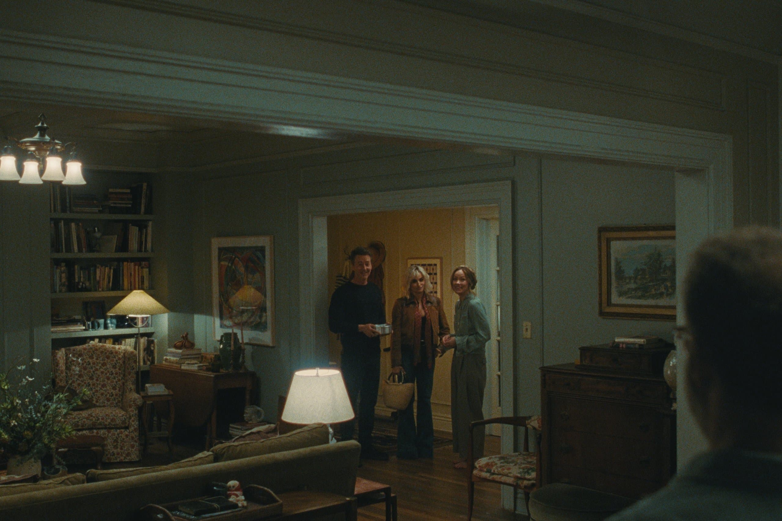 Edward Norton, Penélope Cruz, and Olivia Wilde in "The Invite."