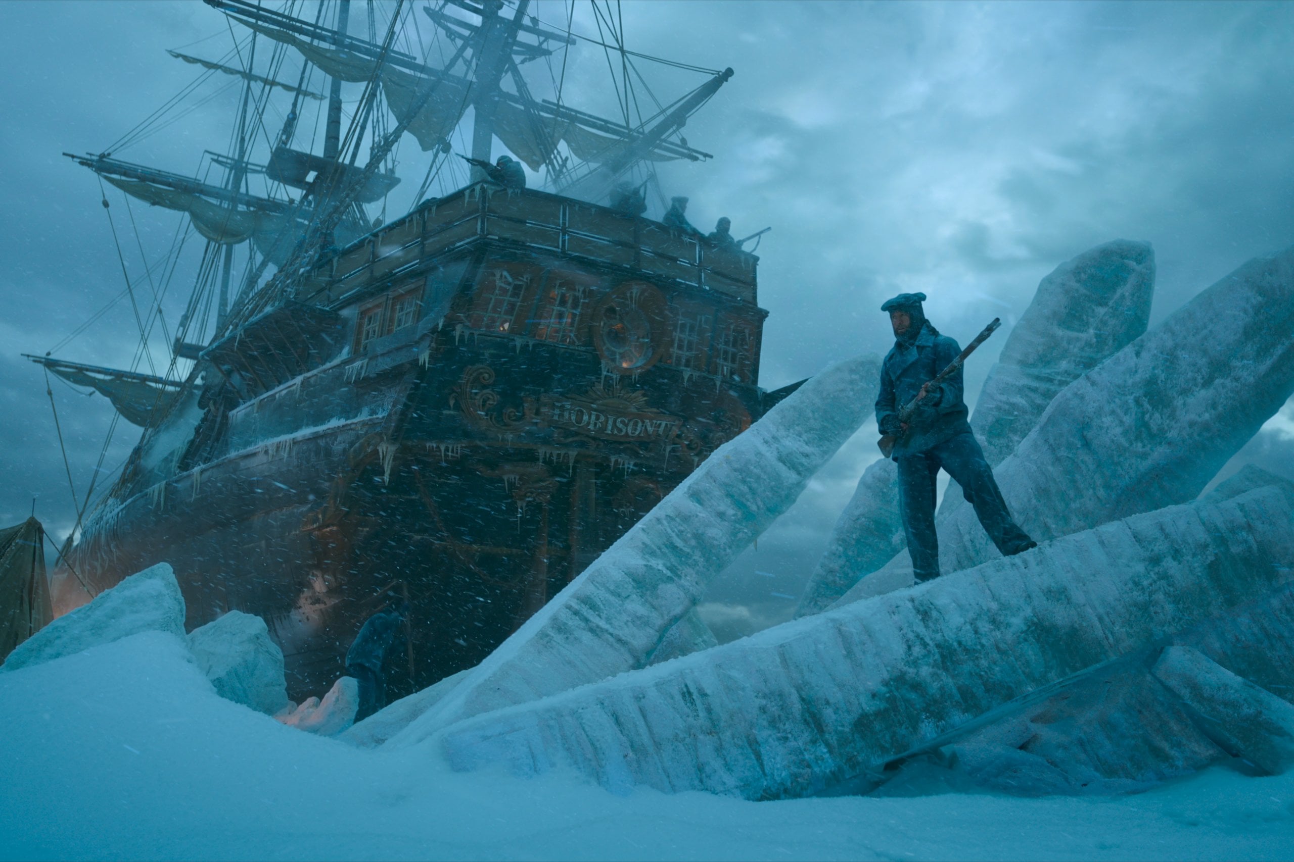 The shipwreck in "Frankenstein."
