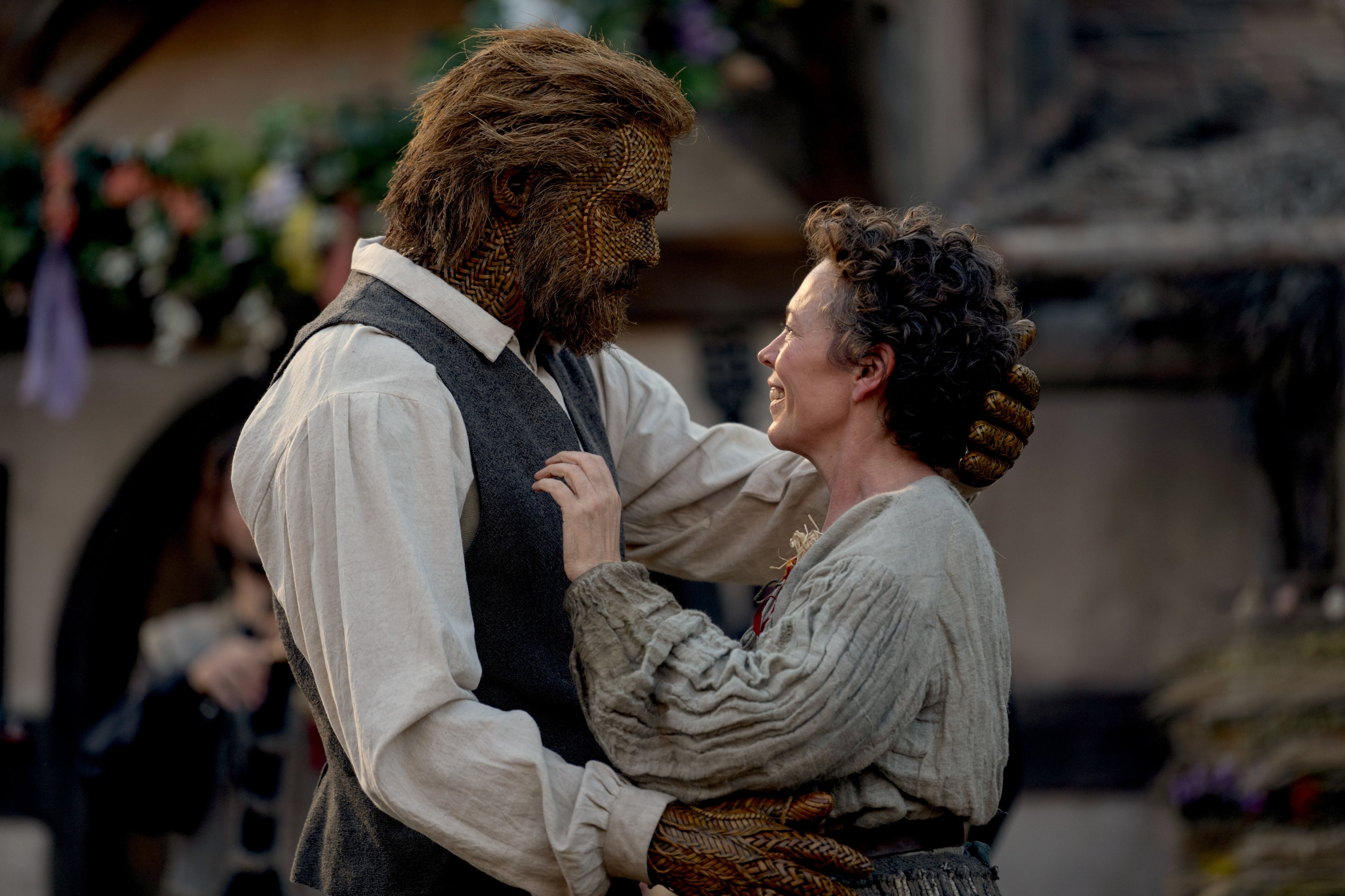 Alexander Skarsgård and Olivia Colman in "Wicker."