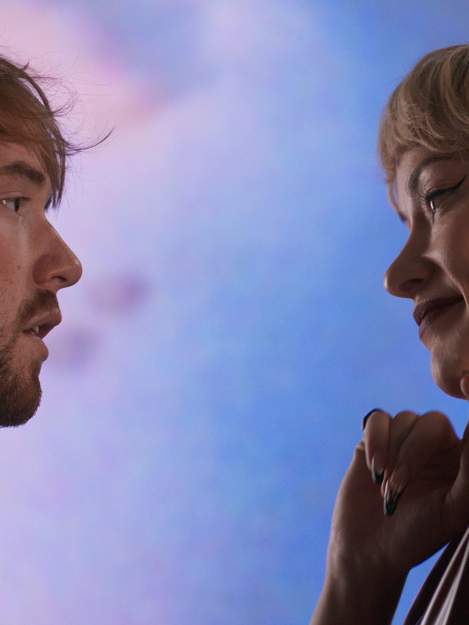 Cooper Hoffman and Olivia Wilde in "I Want Your Sex."