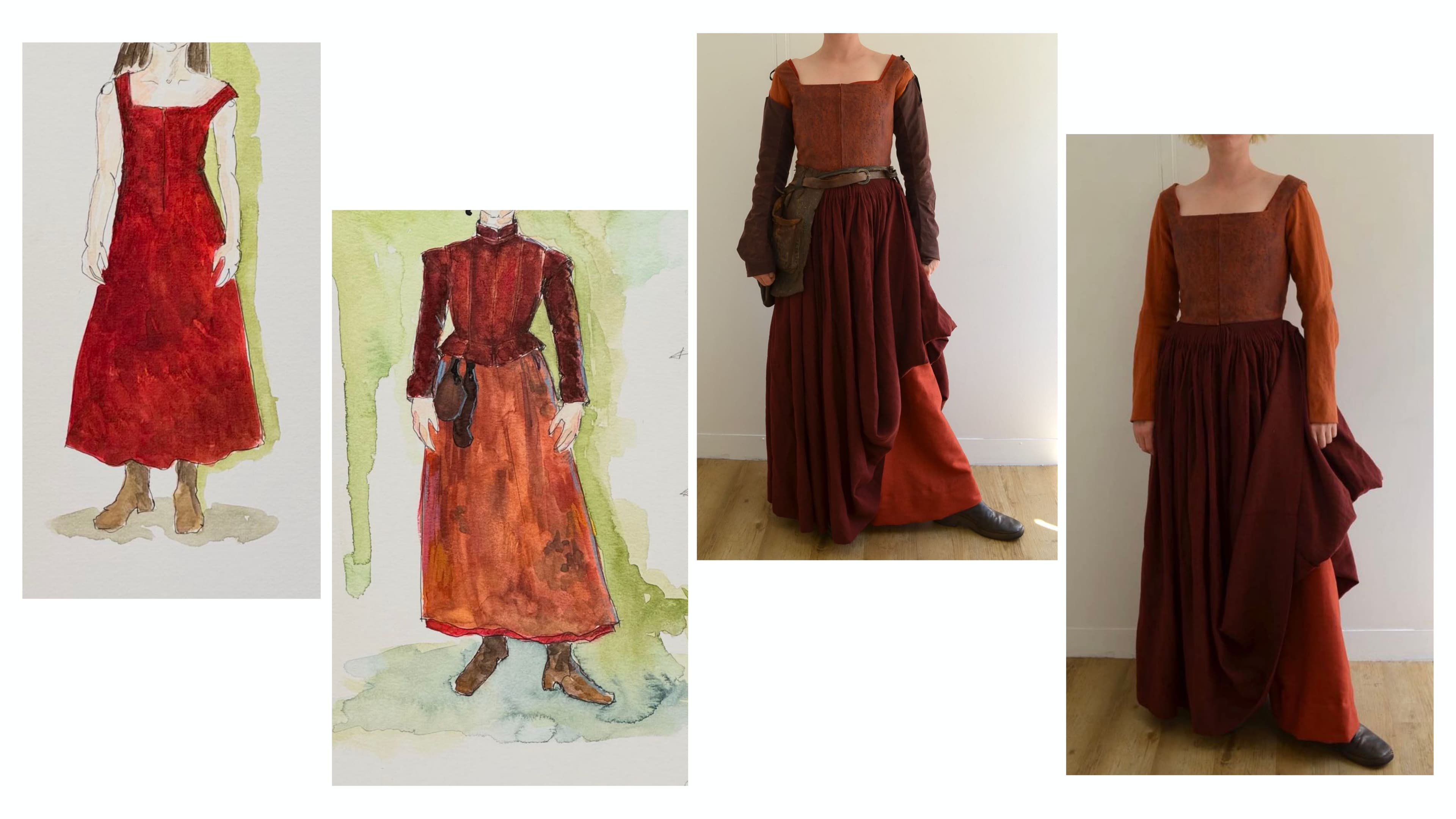 Agnes's red dress.