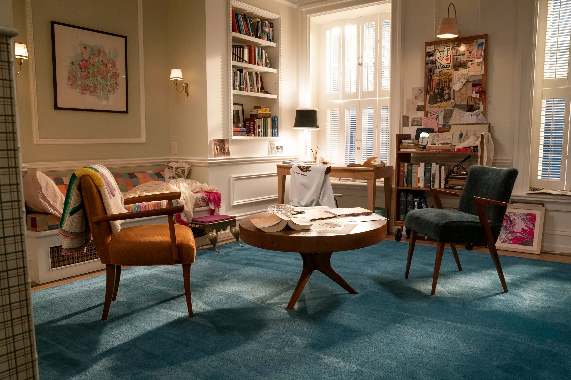 The living room for the show "And Just Like That"