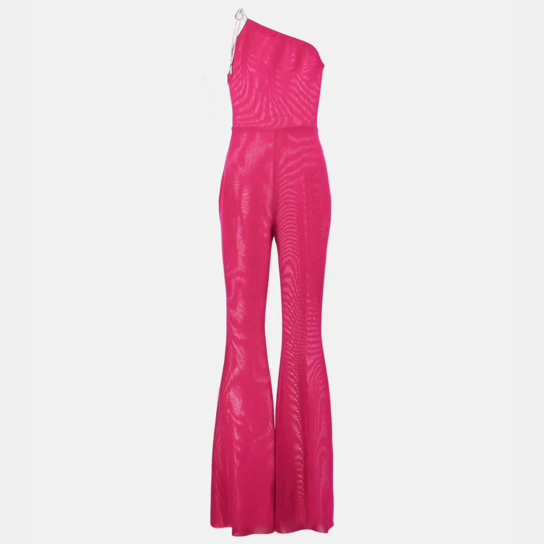 Alexandre Vauthier One-Shoulder Flared Jumpsuit