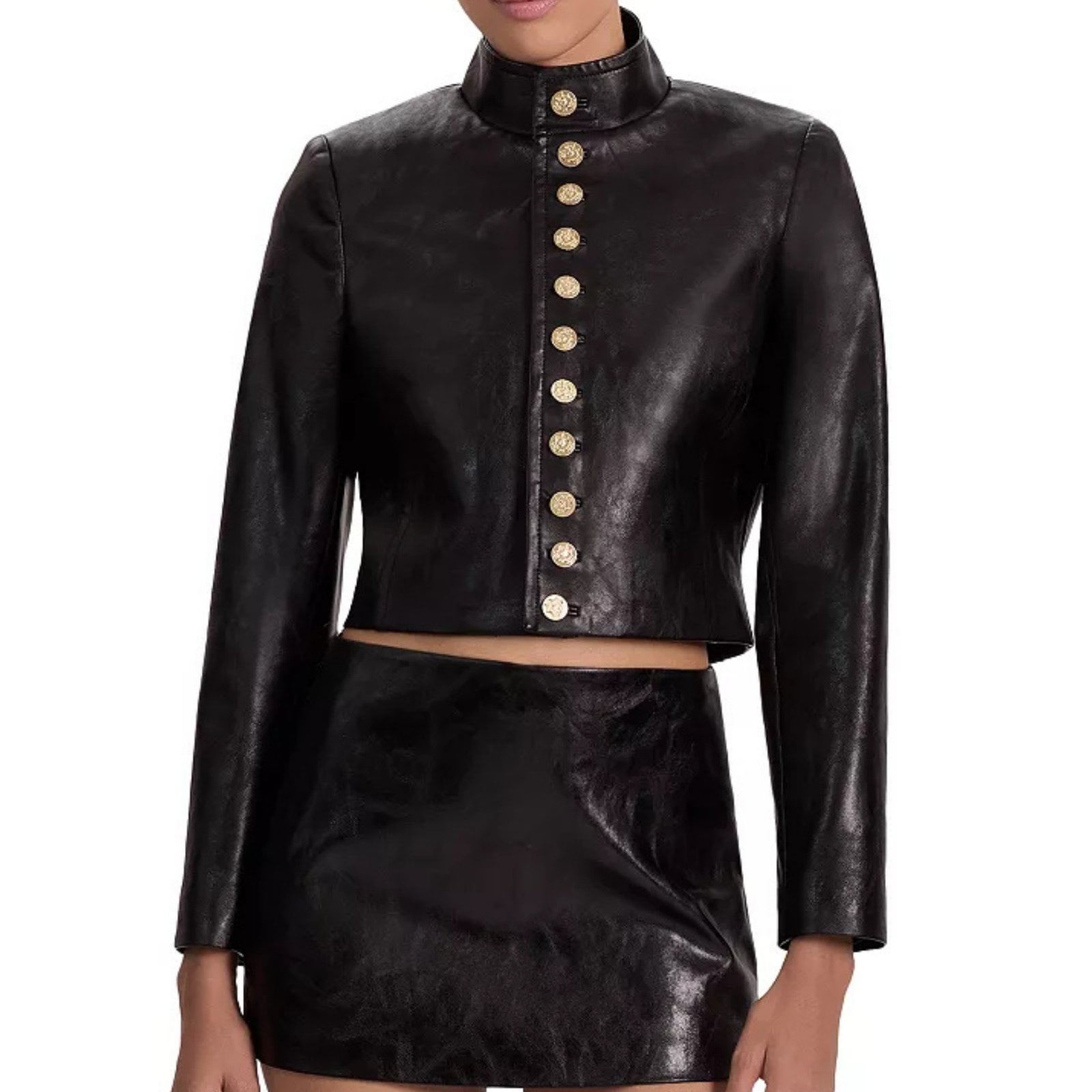 Alice and Olivia Emerson Faux Leather Jacket