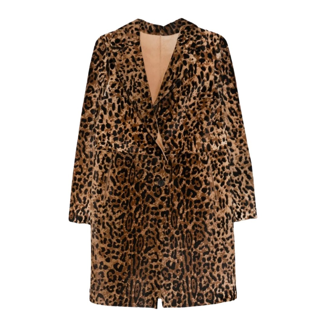 Arma Mietta buttoned animal-print coat