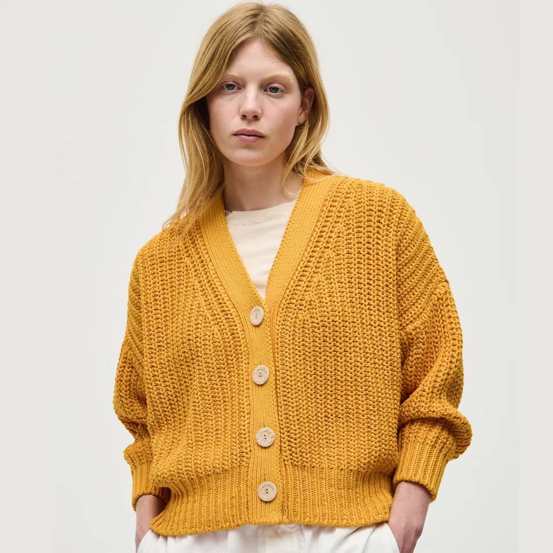 Babaà Cardigan No18 in Yolk