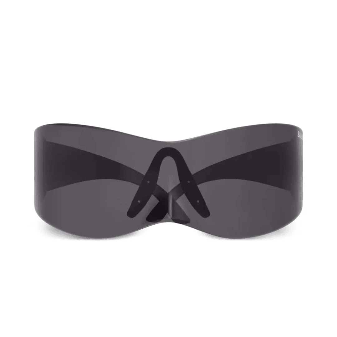 Balenciaga Black Mono Mask Sunglasses