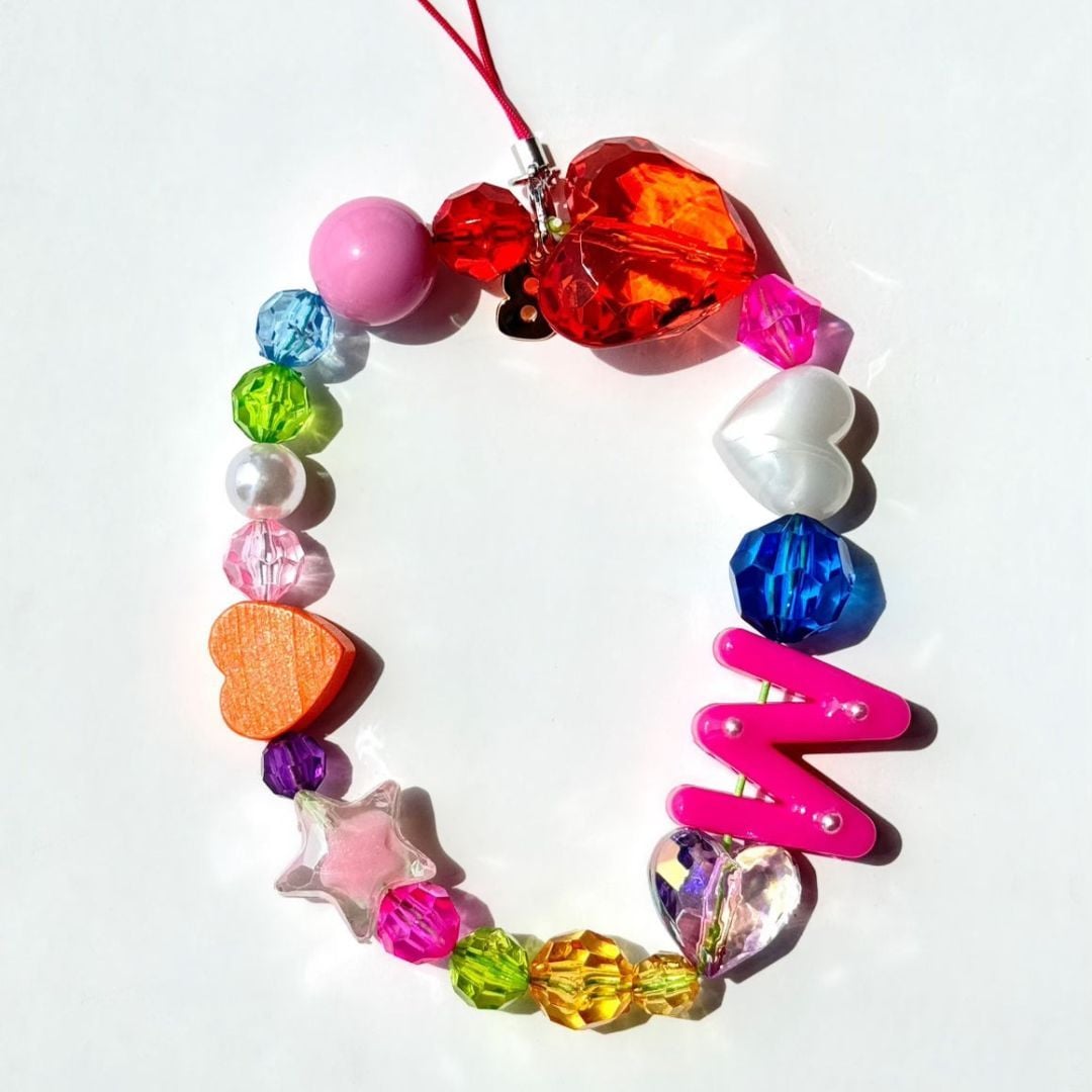 Bonbonwhims Custom Mega Initial Phone Stap Keyring