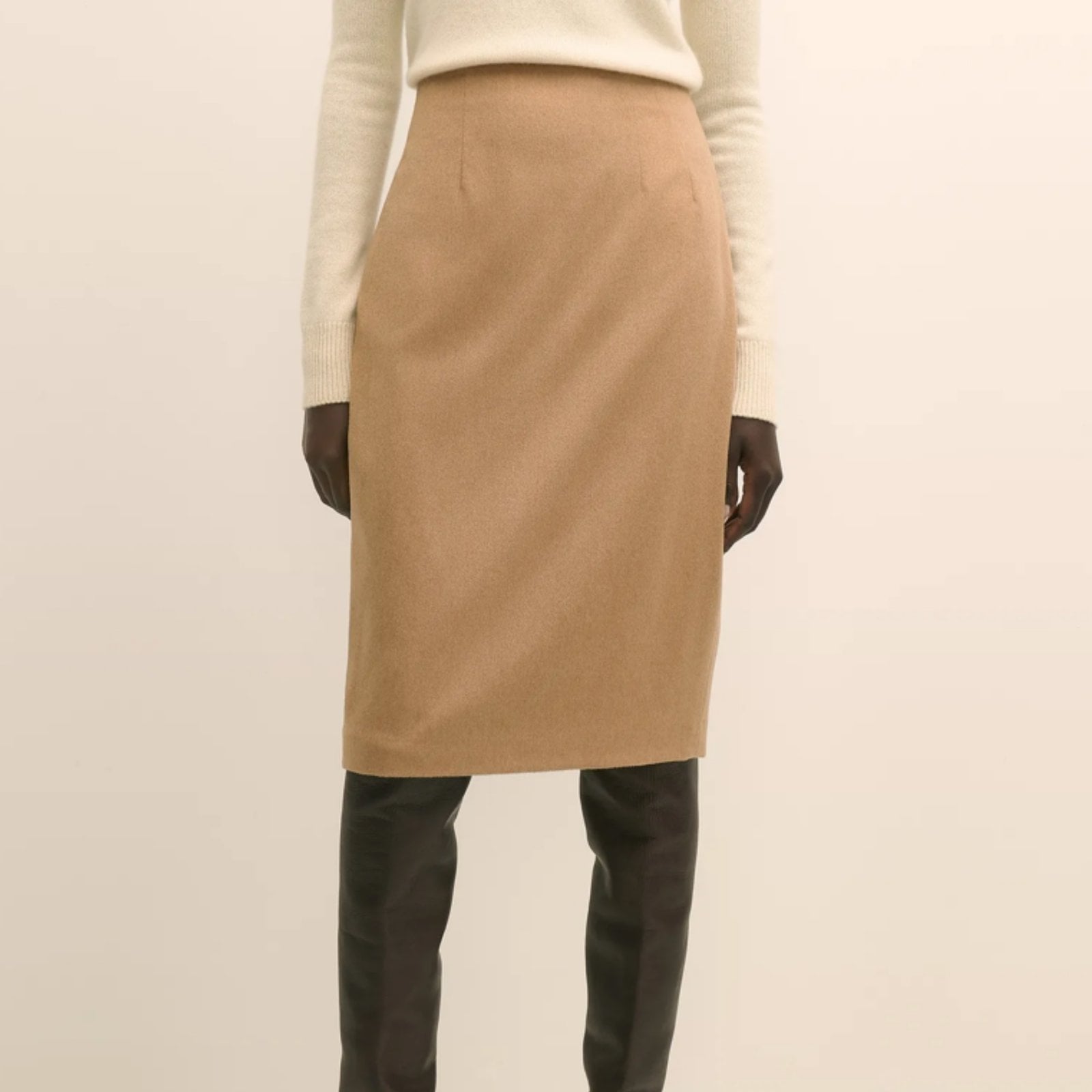 Brooks Brothers Camel Hair Pencil Skirt