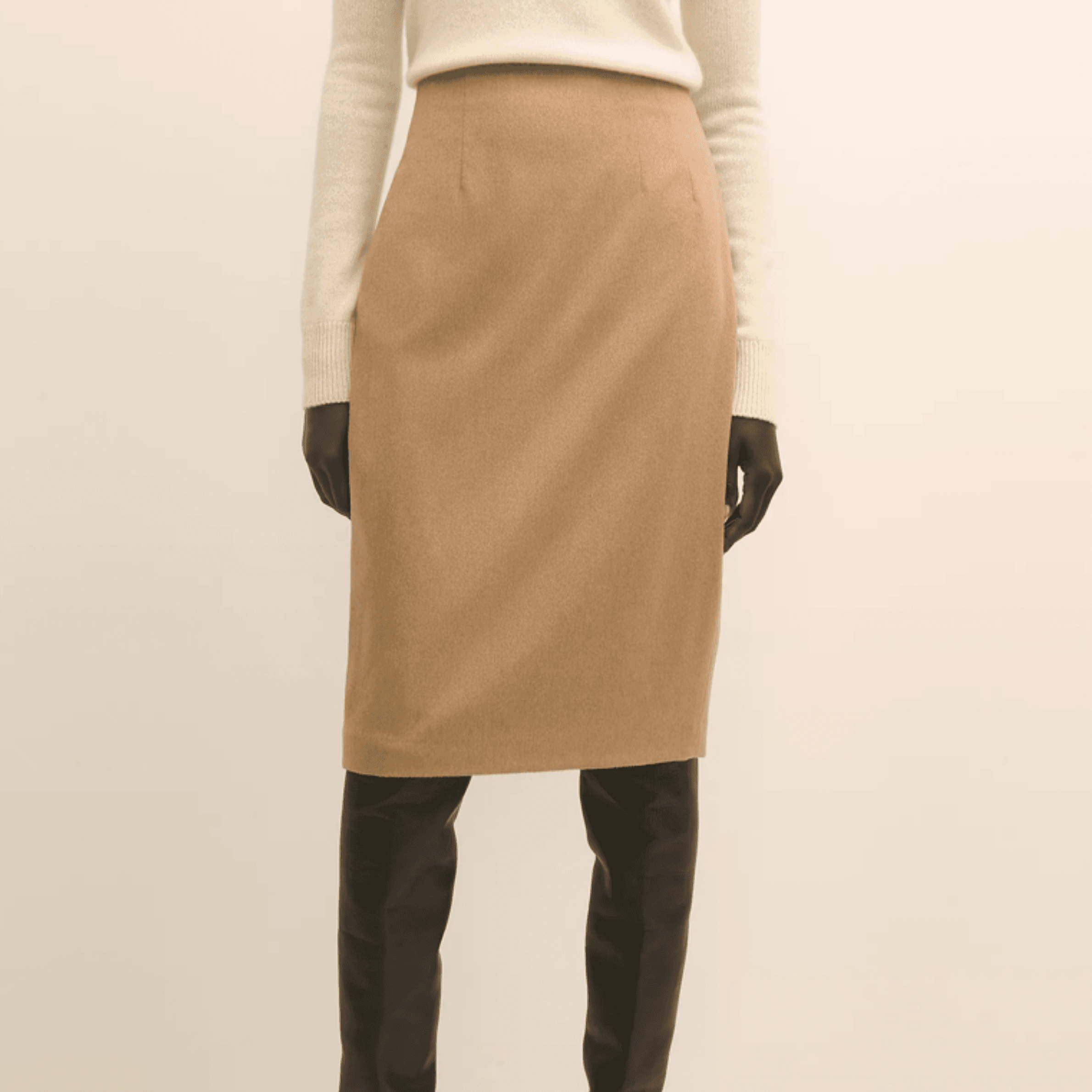 Brooks Brothers Camel Hair Pencil Skirt
