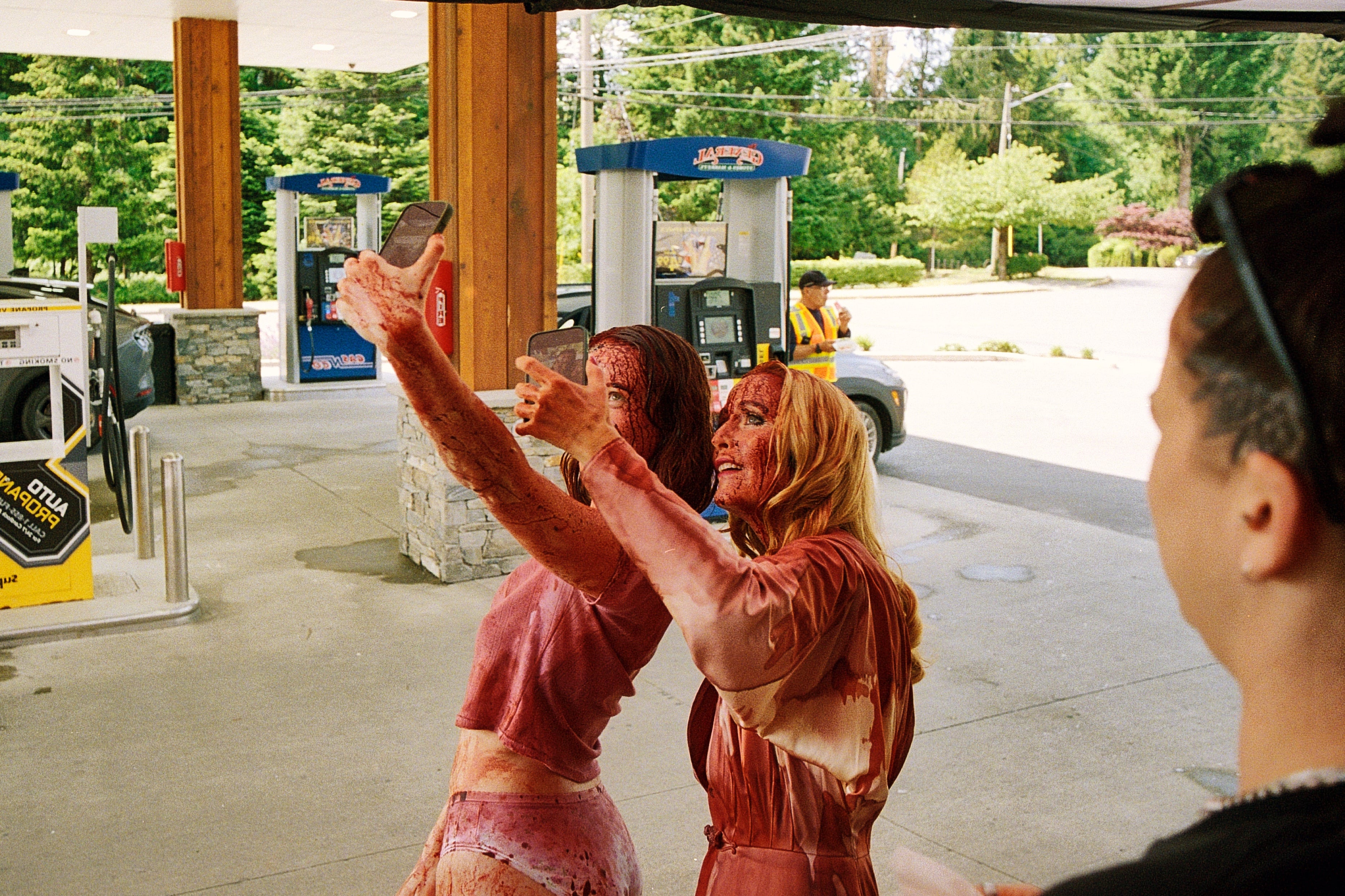 Hannah Einbender and Gillian Anderson in "Teenage Sex and Death At Camp Miasma."