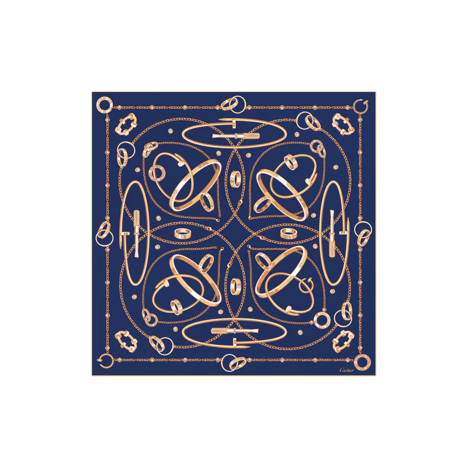Cartier 90 SCARF, PRECIOUS MUNDANITY