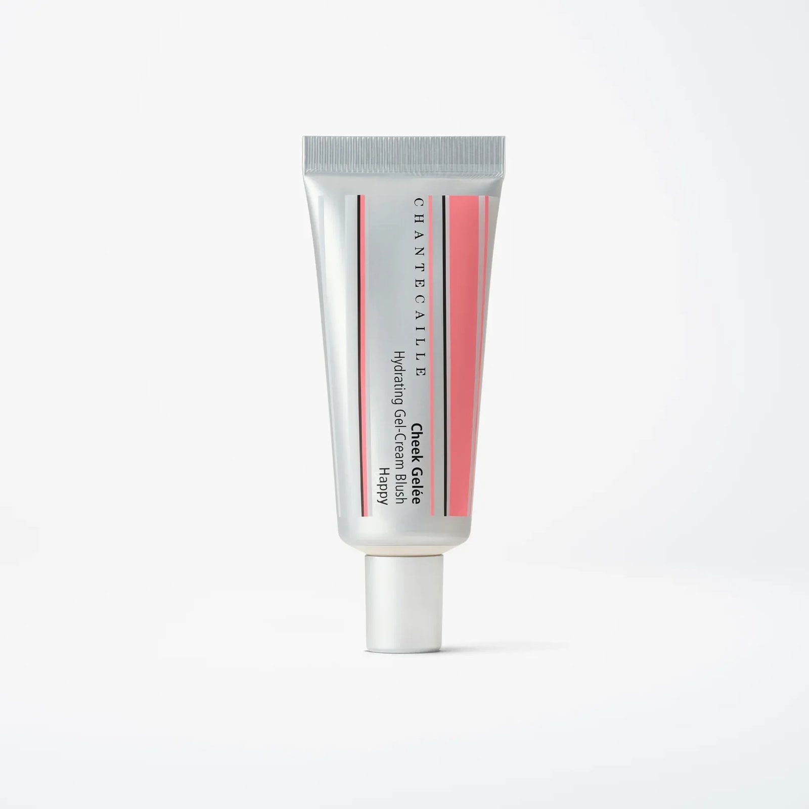 A tube of the Chantecaille Cheek Gelée Happy Hydrating Gel-Cream Blush in Happy