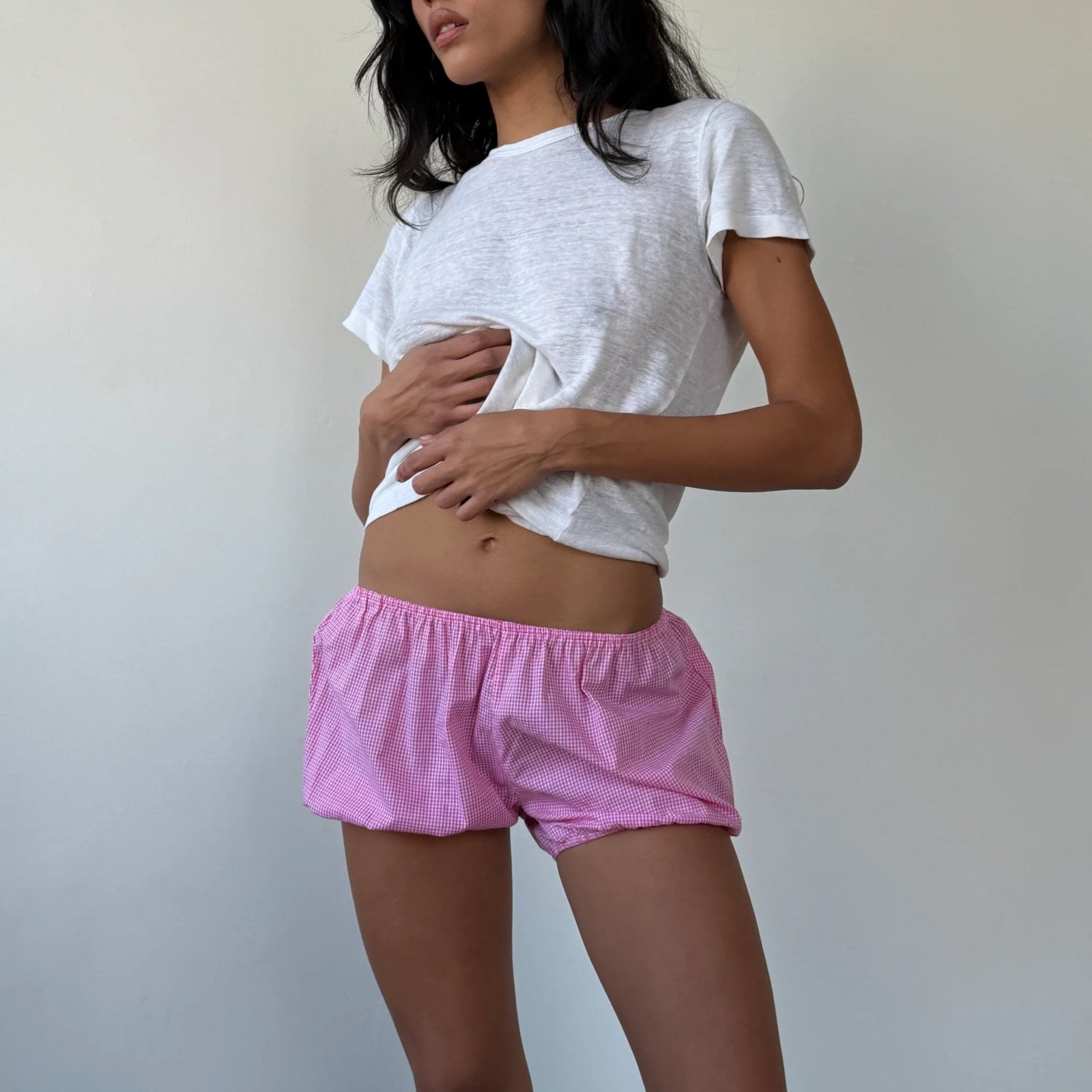 Charlie Beads Babydoll Bloomer Mini Pink Gingham