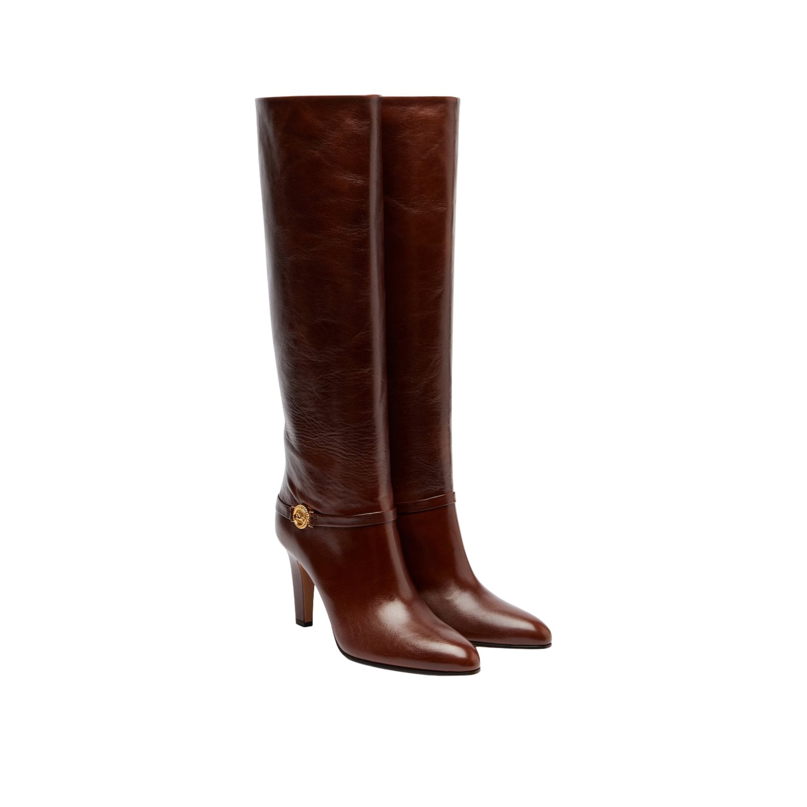Chloé Eve 85 leather knee-high boots