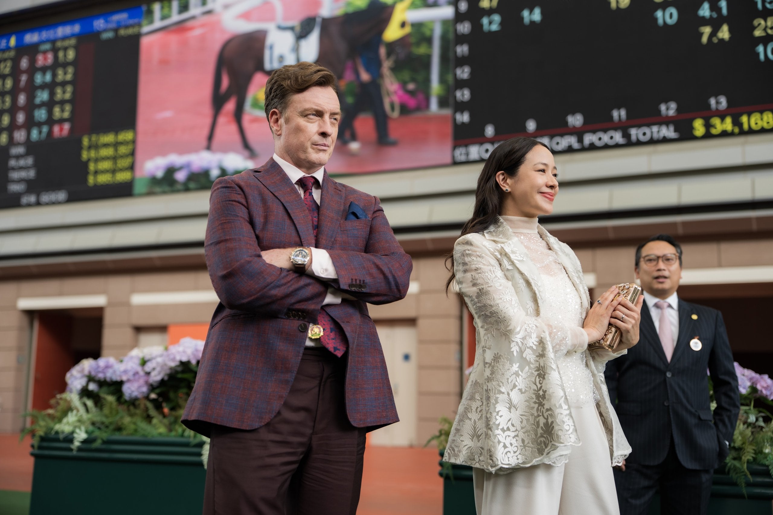 Karena Ka-Yan Lam and Toby Stephens in "The Season".