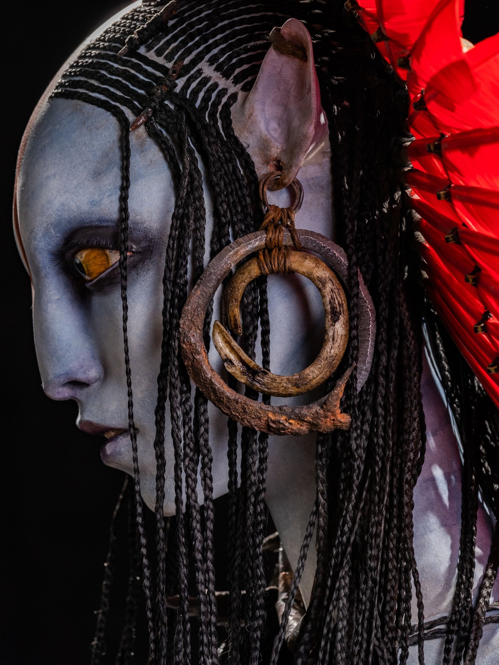 "Avatar: Fire and Ash" earrings.