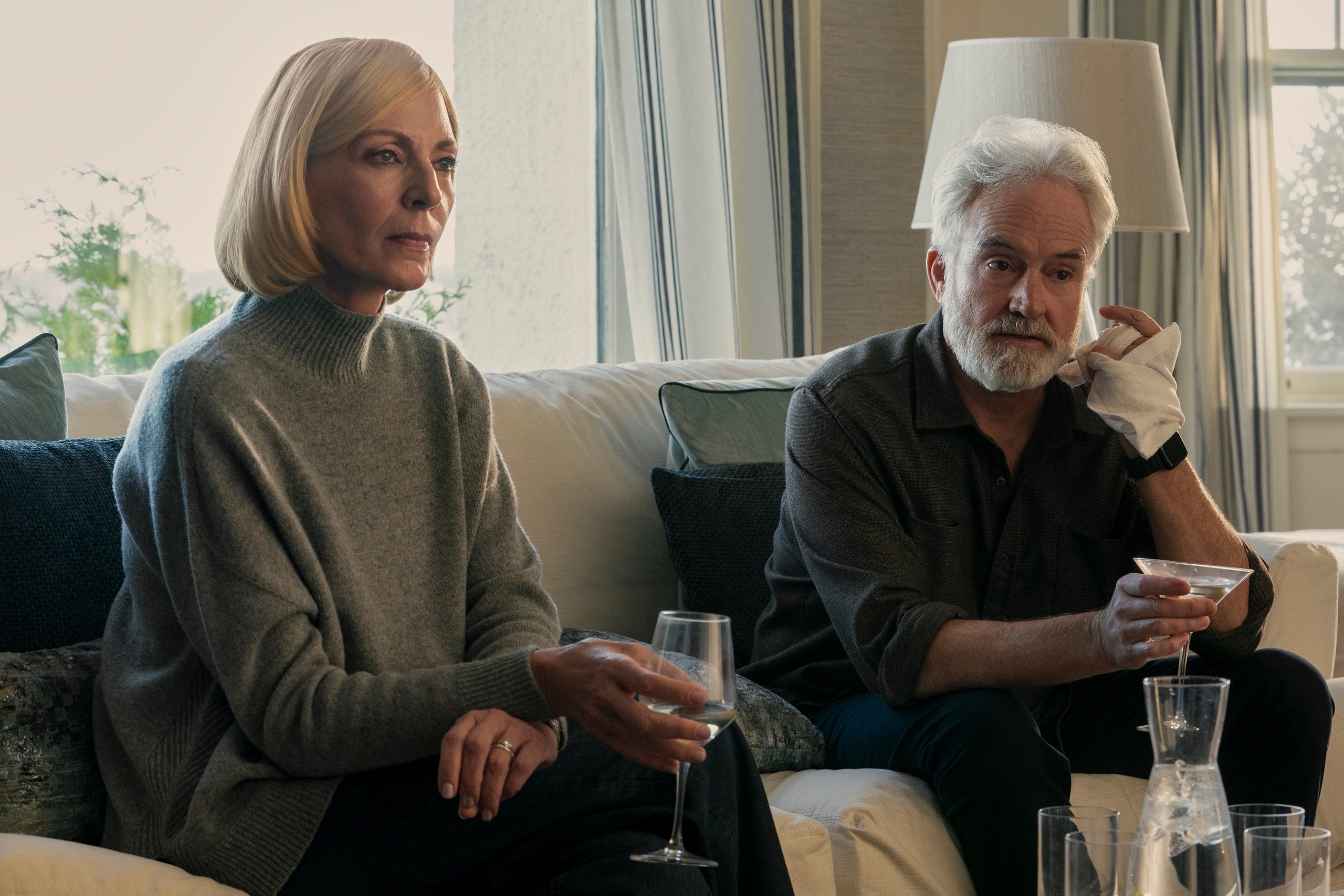 Allison Janney as Grace Penn, Bradley Whitford as Todd Penn in season three of "The Diplomat."