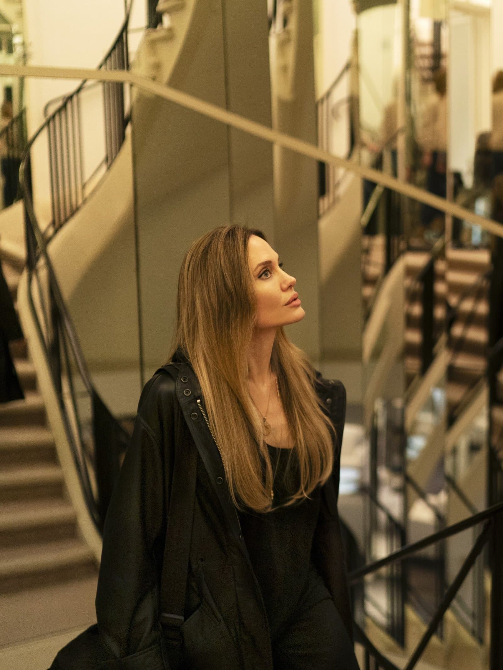 Angelina Jolie in the Atelier of Chanel for "Couture."