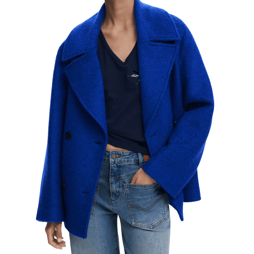 Desigual Short Fleece Coat
