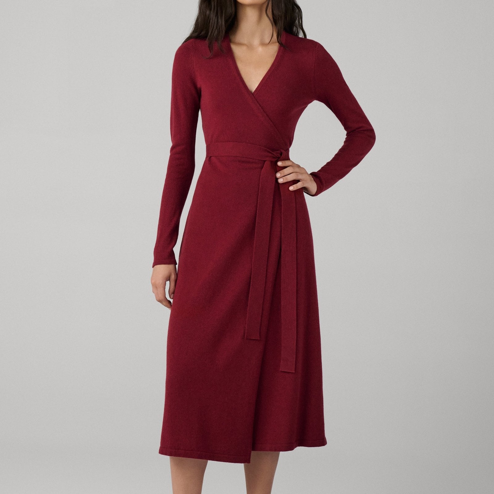 Diane Von Furstenberg Astrid Cashmere Wool Wrap Dress