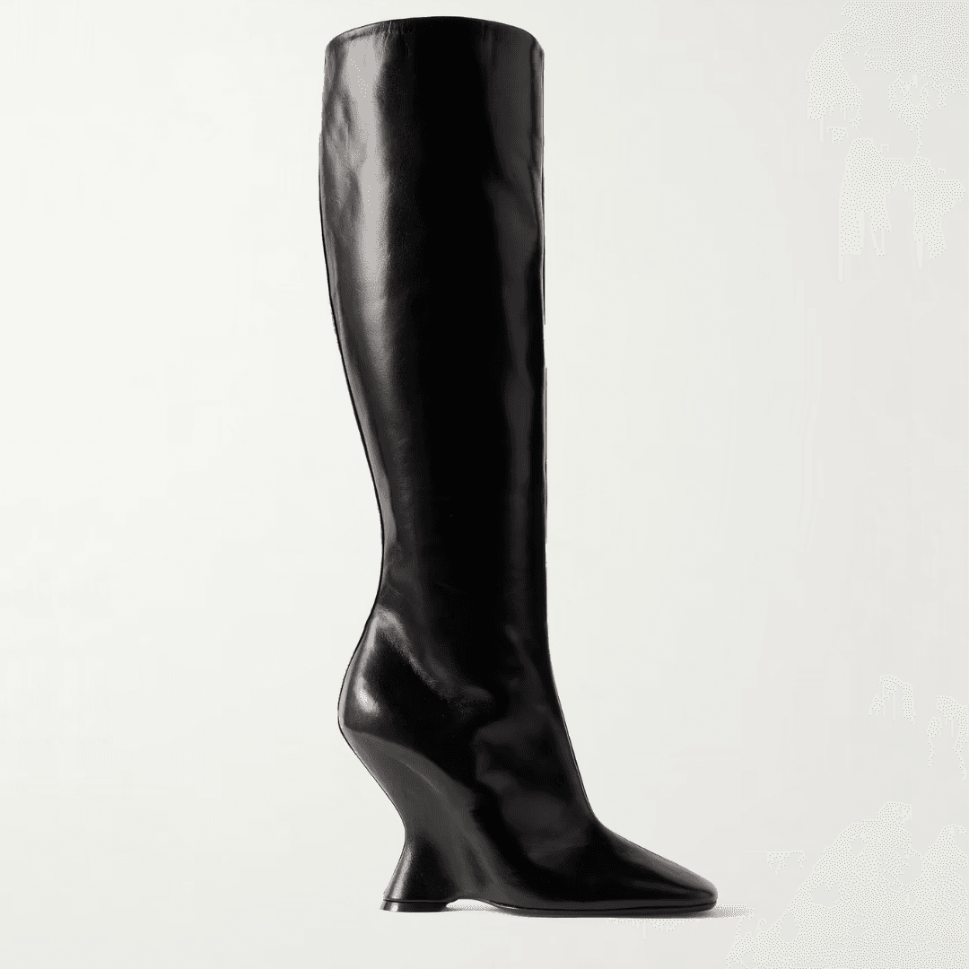 Dries Van Noten Leather Knee Boots