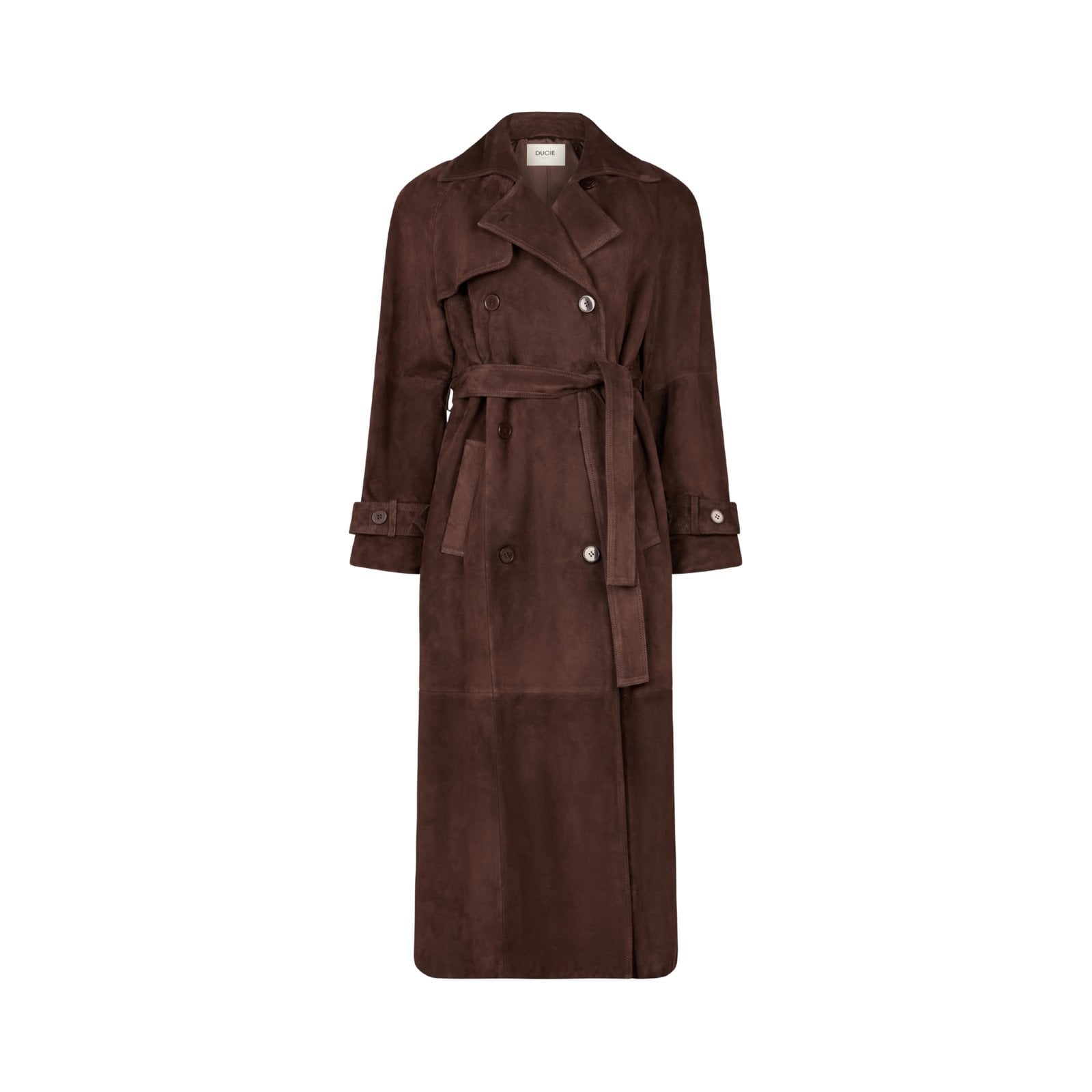 Ducie Corrin Suede Trench Coat