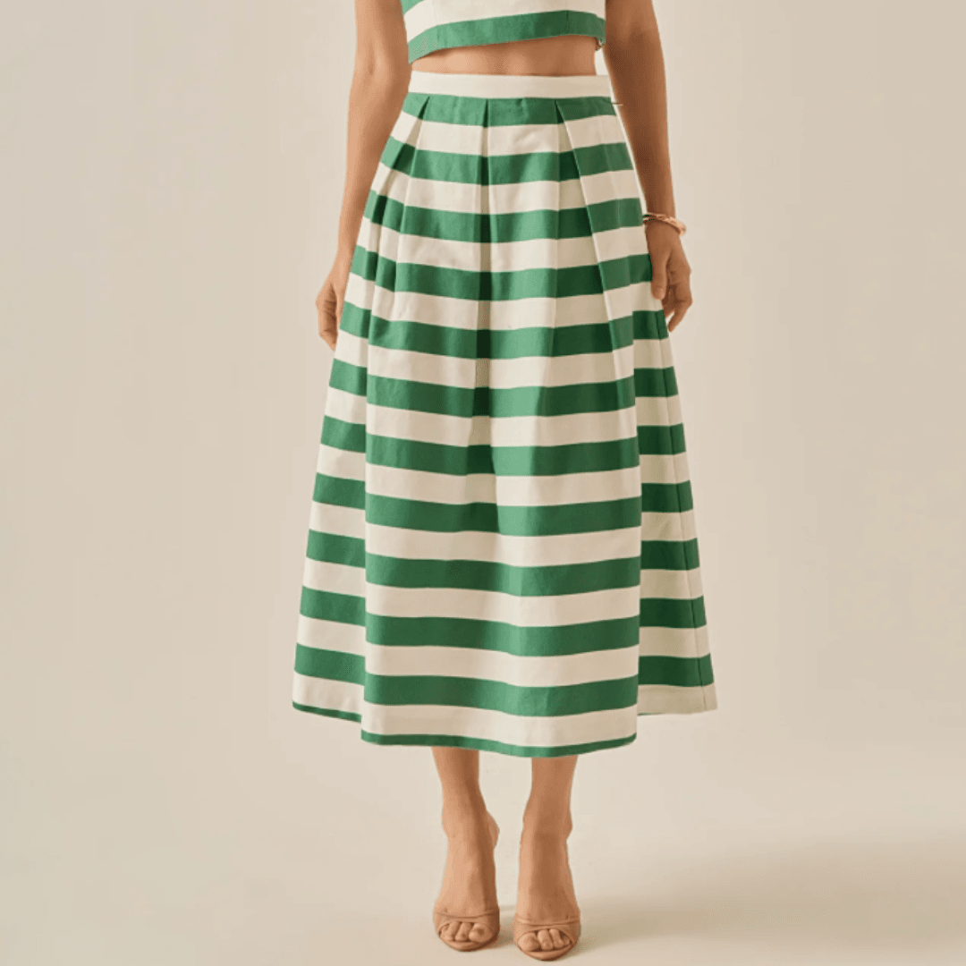 English Factory Bold Stripe Mini Skirt
