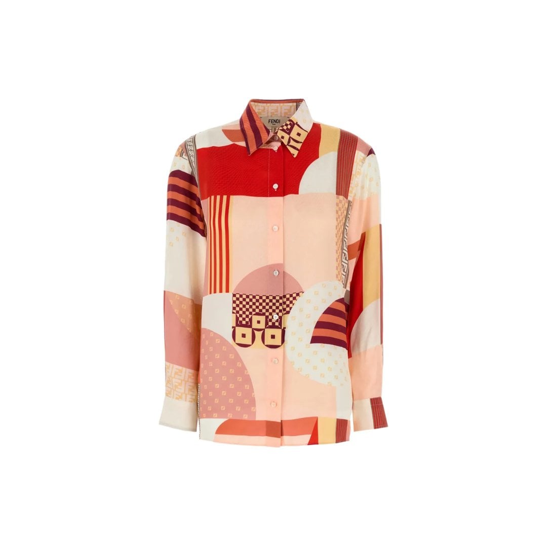 Fendi Abstract Button Up Shirt