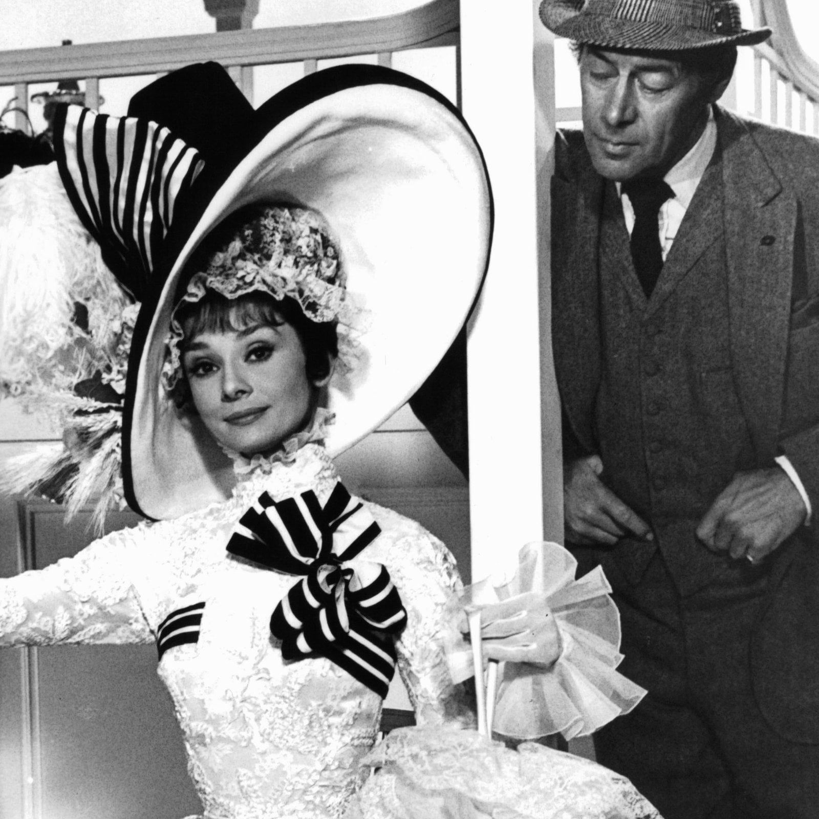 Audrey Hepburn And Rex Harrison In "My Fair Lady".