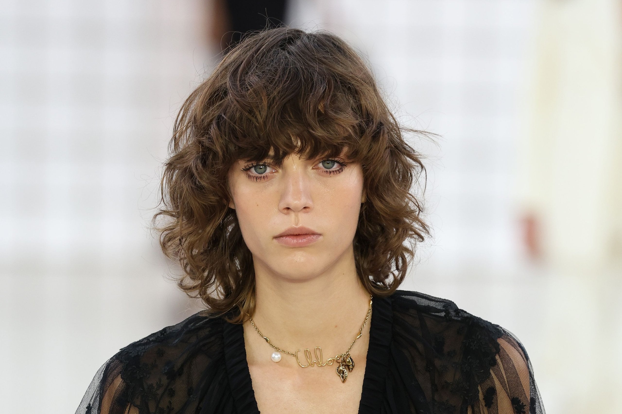 A model walks the runway during the Chloé Womenswear Spring-Summer 2025 show as part of Paris Fashion Week