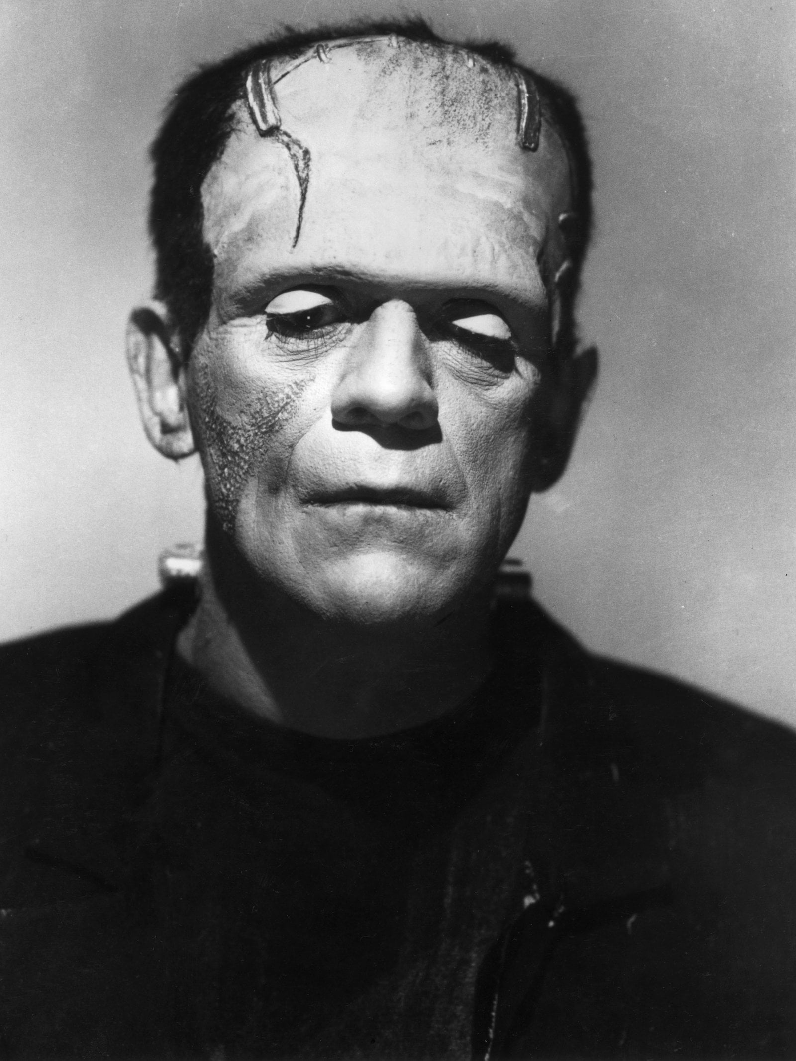 Boris Karloff's iconic 1931 Frankenstein monster makeup was designed by Jack Pierce.