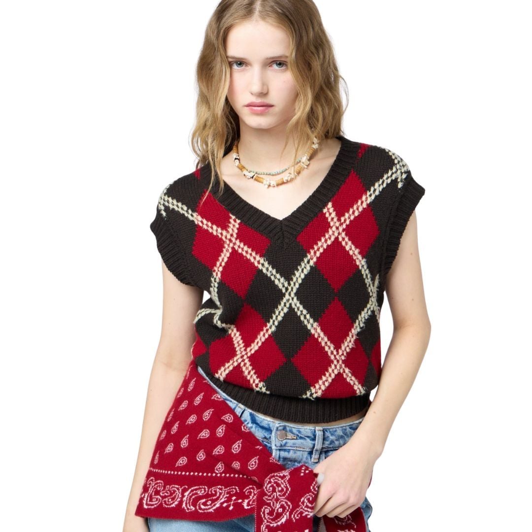 Guest in Residence Argyle Vest