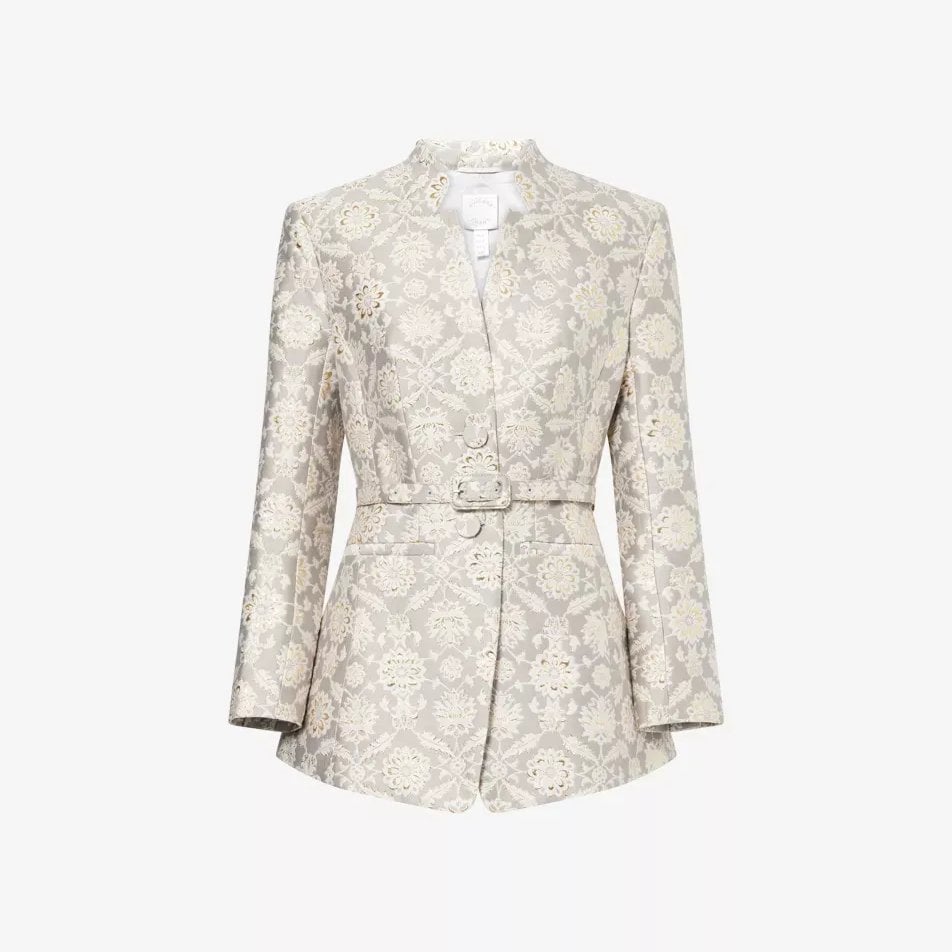 Huishan zhang kieran jacquard woven jacket