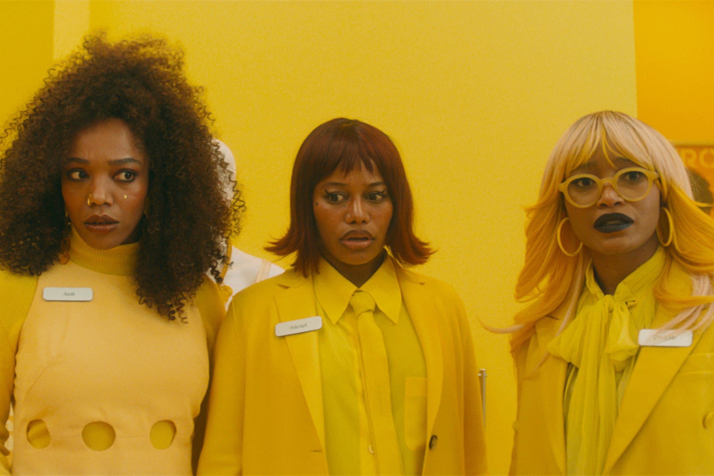 Naomi Ackie, Taylour Paige, and Keke Palmer in "I Love Boosters".