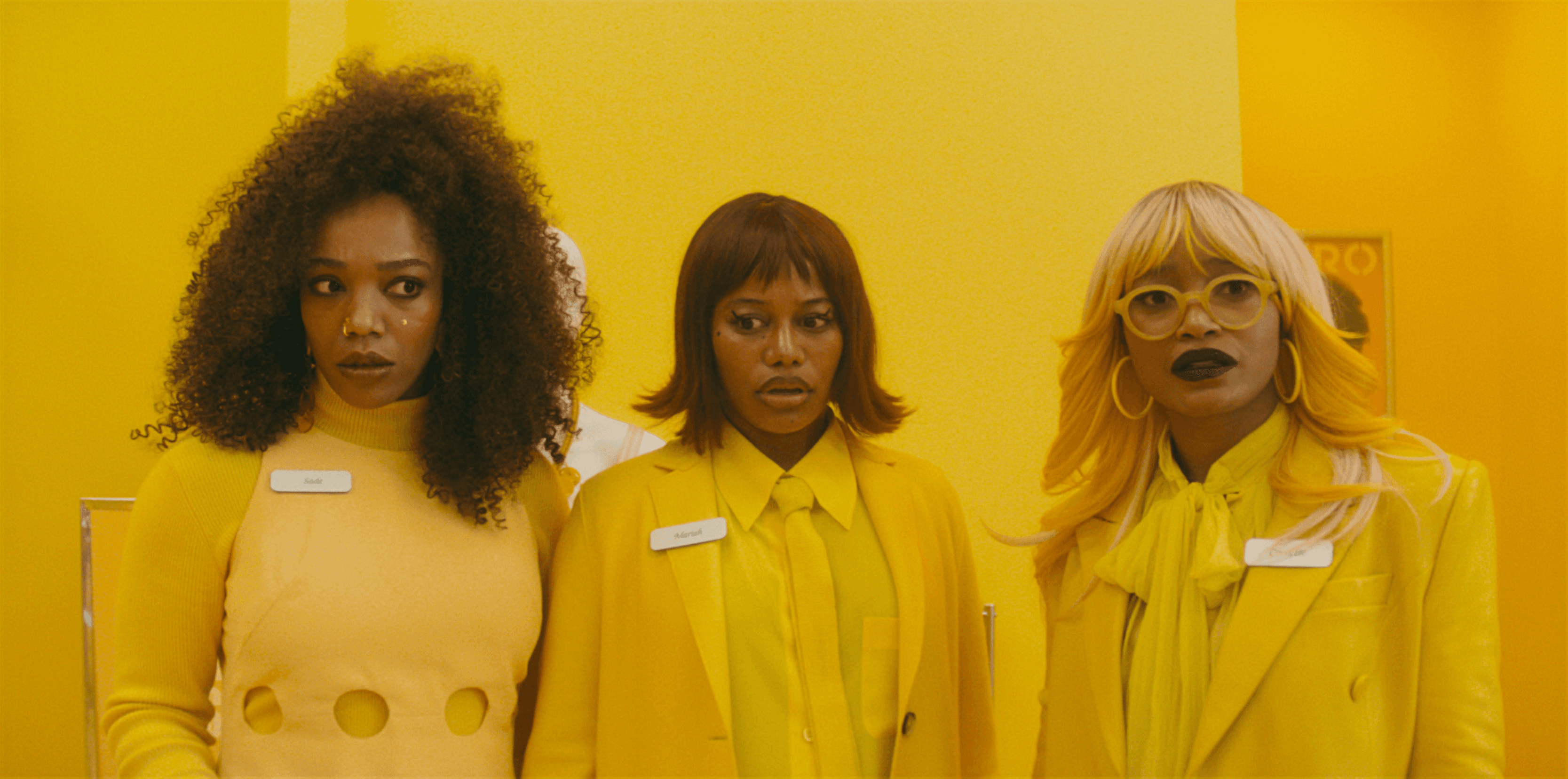 Naomi Ackie, Taylour Paige, and Keke Palmer in "I Love Boosters".